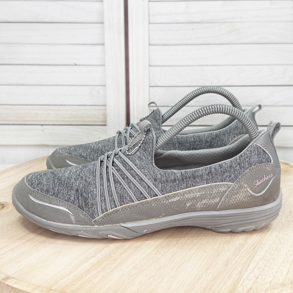 Skechers Empress Solo Mood Slip On Sneakers Grey Women's 9 - Picture 3 of 12